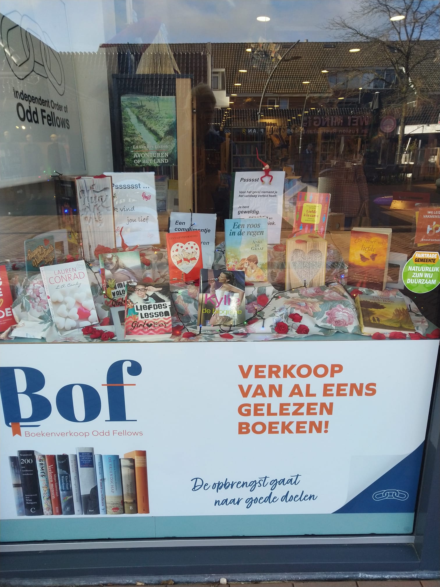 ’Bof’ is nu de naam van Boekenverkoop van Odd Fellows Dronten