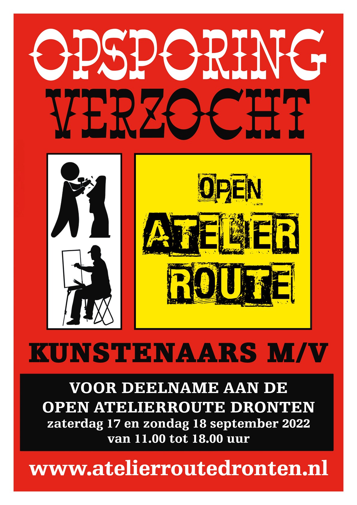 Stichting Kunstraad Dronten organiseert de eerste Atelierroute in de gemeente Dronten Doe je ook mee